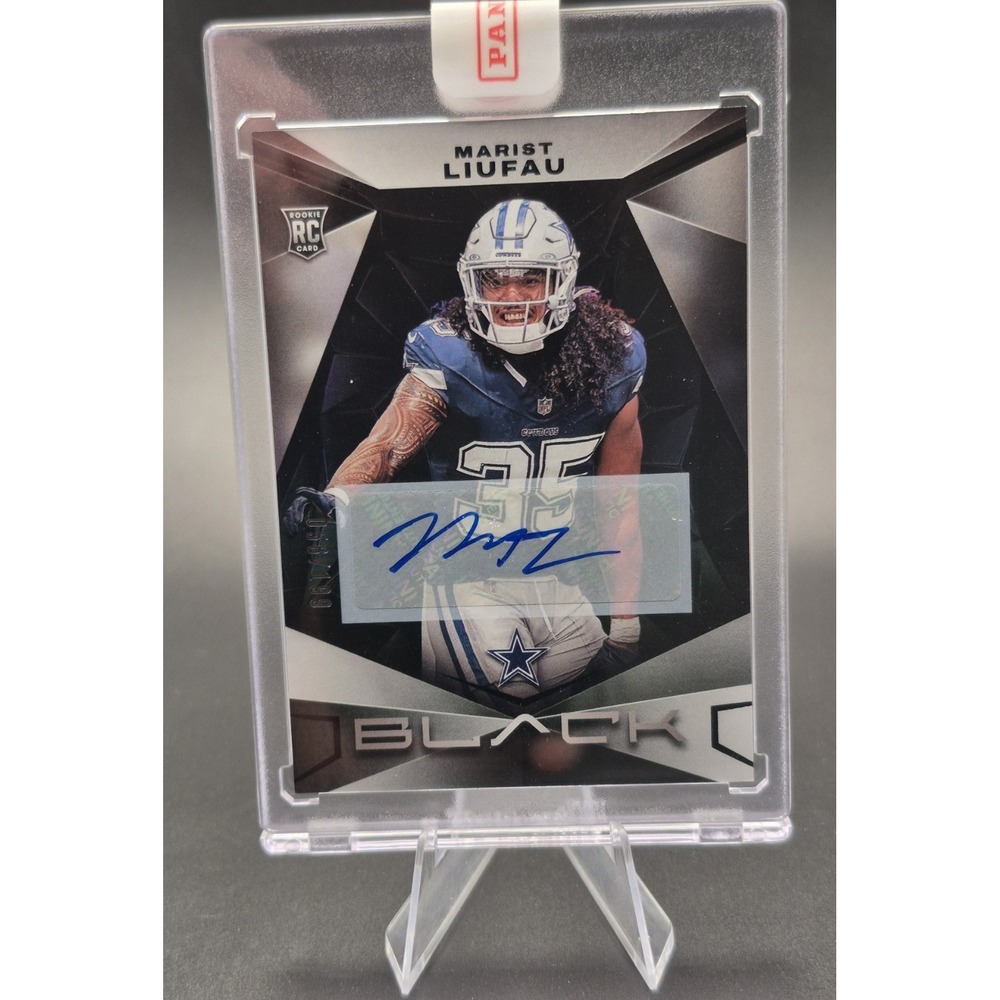 2024‎ Panini Black Marist Liufau #172 Rookies Silver Auto /199 (RC) (AU) Cowboys